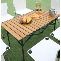 접이식테이블 의자 2인용 연인캠핑 캠핑테이블세트, (원목롱테이블+의자2) 95cm 원목롱테이블 + 초대형