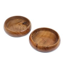 LAVAUX DESIGNS 음 나무 그릇 | 개별 아카시아 4개 세트 20.3 x 5.1cm8 2인치 708.7g25온스 샐러드 파스타 쌀 아사이 스무디 수프 과일 간식을 즐기세요, 2