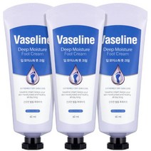 바세린 대용량 풋크림 발크림 60ml 3개 고운발 보습제 각질제거제 풋케어 1021455, AA6 바세린 딥 풋크림 2개