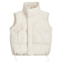 주앤실 조끼패딩 학생패딩 대학생패딩 겨울패딩 블랙 화이트