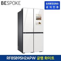 삼성전자 [행사] 삼성 BESPOKE 4도어 패밀리허브 냉장고 RF85B95H2APWW (840L), 없음