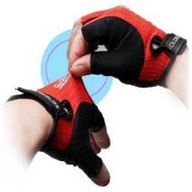 등산반장갑 스포츠장갑 등산여름장갑, 레드