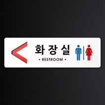 루리앤메리 크림 방향 표지판 001 화장실 A SIZE 주문제작형 안내판, 왼쪽방향