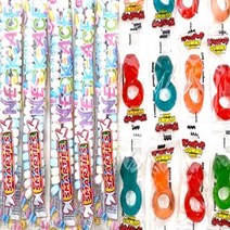 Party Jewelry Candy Assortment Smarties Necklaces RingPops Gummy Rings Assorted Fruit Flavored Can, 1
