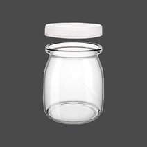 캔들용기 - PE캡 푸딩용기 플리츠무늬 소이캔들만들기, 푸딩병 100ml, 1개