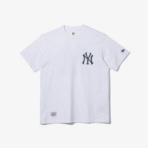 뉴에라 스토어 남여공용 MLB 빅 페이즐리 뉴욕 양키스 티셔츠 화이트 13546477