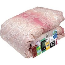 오리털 이불 속통 침구annomi factory made in japan(얇은) 고급 (다운율) 4성급 엑셀 골드 인증 라벨(히바카이) 무압축 포장 좋은 마크 in 일본 직배송, 싱글 150×210cm, r22854 무늬 핑크색