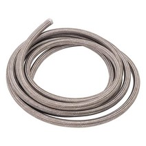 Edelbrock Russell 632130 4.6m(15피트) -8 AN Pro-Flex 사전 포장 스테인리스 스틸 브레이드 호스 326260