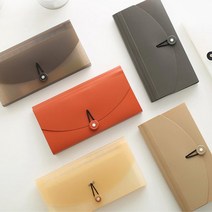 HICKIES 오피스 홈 영수증 통장 정리함 정리화일 6컬러, 1개, 블랙