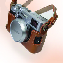 후지필름 Fuji X100F 카메라 보호 가방 가죽 속사케이스 스트랩 크로스백, 후지X100F