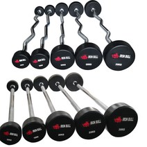 아이언불 고정식바벨 10kg~30kg 일자바/컬바, 컬바30kg