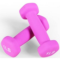 BalanceFrom 컬러 비닐 코팅 주철 덤벨 한 쌍 672197, (1-Pound, Pair)