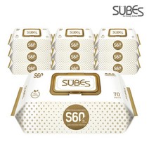 슈베스 아기물티슈 캡형 S60, 10팩, 70매