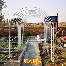 정원 가든아치 단독주택 꾸미기 녹 방지 철제 아치 포도 나무 꽃 선반 야외 장식 아크 게이트 울타리 안뜰 바닥 야채 창고, [07]  가로/세로/가로 300x220x40