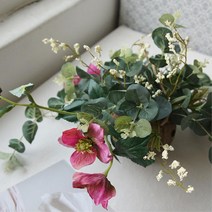 전통찻집 생화같은 야자박 행잉플라워 편집샵데코용 아이방장식 미니창문 고급진 봄맞이준비 카페인테리어