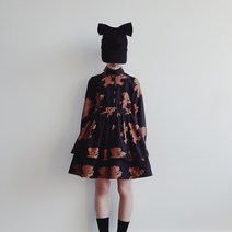 [캐롤라인보스만] 원피스 BEAR BLACK/BROWN 4000A_125_03