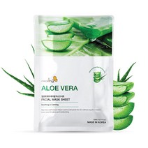 리셀미 알로에 베라 페이셜 마스크 시트 마스크팩 1일1팩 피부진정 강력한 보습, 1개, 1개