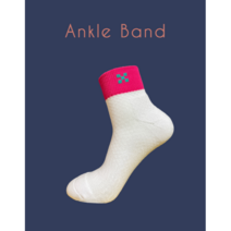 제이렉스 스포츠 양말 발목 압박 앵클 밴드, 핫핑크