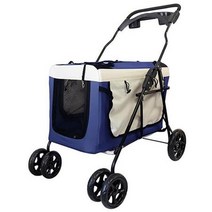 멍멍이 애완견트레일러 코카스파니엘 반려동물유모차 웰시코기 펫트레일러 2in1블루, 상세페이지 참조