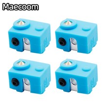 1PCS 새로운 보호 실리콘 양말 커버 케이스 E3D V6 가열 블록 따뜻한 유지 Reprap 3D 프린터 부품에 대 한, 2pcs Cover, Yellow