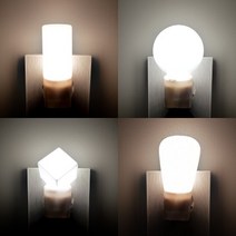 콘센트조명 벽등 침실 무드등 수유등 LED간접 주방조명, LED에그취침등(주광색)