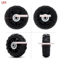 1PC 플라스틱 회전 바퀴 가방 교체 캐스터 수하물 케이스 부품 액세서리, d 70mm(t 22mm)