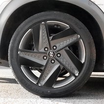 [JS AUTOMOTIVE] 넥쏘 19인치 튜닝 카본 홀로그램 휠스티커 몰딩 랩핑시트지 인테리어 악세사리 스크래치방지 용품, V타입