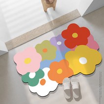 빨아쓰는 규조토 모음 발매트 주방매트, 레인보우, 1개