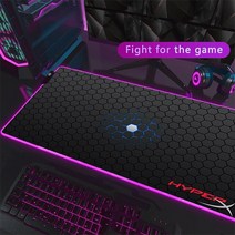 온열 마우스패드 데스크패드 H-HyperX 마우스 패드 백라이트 Pc 액세서리 게이머 키보드 매트 데스크 프로, 19 jw0002621_06 RGB250x350x3mm