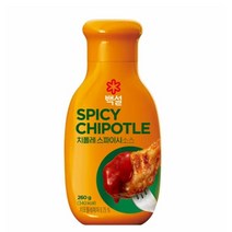 CJ더마켓 마약 소스 만들기 메뉴 개발 황금 레시피 백설 치폴레 스파이시 소스 양념 만능 비빔 국물요리 볶음 요리 국수 260G, 29개