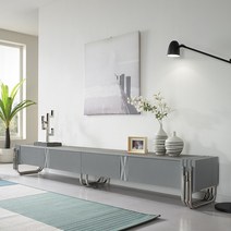 로드퍼니처 소브 2800 이태리 세라믹 거실장 방문설치, 그레이