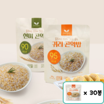 봄날) 90kcal 곤약밥 2종(귀리 현미) 150g, 귀리 곤약밥 x 30봉