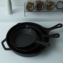 원더원 블랙 프레스티지 무쇠 주물 주물팬 후라이팬 16cm 20cm 26cm