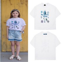 블루테일 [블루테일]AXB4TS09WT 페이보릿 화이트 티셔츠