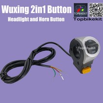 전기 자전거Ebike 부품 2 in 1 경적 스위치 전기 자전거 헤드 라이트 버튼 eBike 전자 스쿠터/Ebike 3 속, 03 2in1 DK214