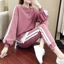 짐웨어 트레이닝복 땀복 빅사이즈 여성 트레이닝셋업 레저 캐주얼 츄리닝