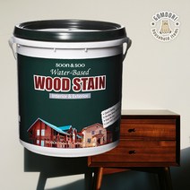 친환경 우드스테인 수성스테인 나무페인트 식탁 가구 리폼 목재 코팅 3.5L 다크 월넛, 에스프레소, 1개