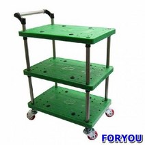 Foryou30564 무따 사각3단녹색 대 엘카 대차 카트 운반구 운반기 핸드 앵글달리
