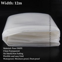 두꺼운 농업 플라스틱 필름 농장 작물 정원 채소 PE 보호 식물 커버 너비: 2m 12m 014mm, Thickness 0.14mm_1, Width 12m_8, 1개