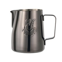 우유스팀기 커피거품기 수동 전동 자동 우유 거품기 휘핑기 380ml 우유 김이 나는 풀, 검은색