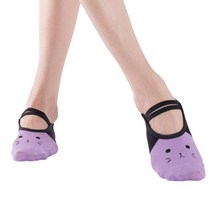 고양이 그립톡 스마트톡 핸드폰그립 Yoga Socks Grips For Women Sportneer Workout Barre Pilates Straps Cute Cartoon Ca, Light purple