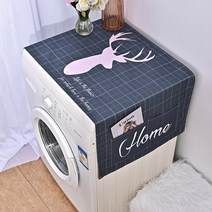 김치냉장고덮개 전자레인지 드럼 세탁기커버 녹색 잎 냉장고 천으로 단일 도어 먼지 커버 마이크로 웨이브, 07 LN43_05 XL 55X140cm