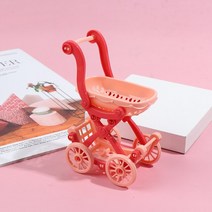 쇼핑카트 미니 쇼핑 카트 즈맨 샘플 플레이 장난감 인형 집, [03] RD