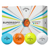 [캘러웨어골프] 슈퍼 소프트 골프공 2피스 1더즌(12알), 상세 설명 참조, 색상:옐로우