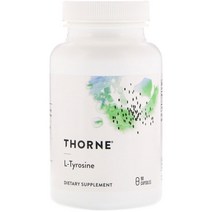쏜리서치 (Thorne) L-타이로신 엘타이로신 500mg 영양제 1병 90개 알약, 1개, 90정