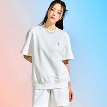 MLB 베이직 스몰로고 반팔 오버핏 맨투맨3AMTB0531-07IVS