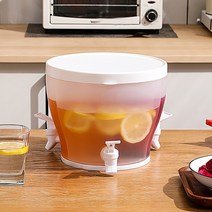 Cold Water Jug with Tap Water Beverage Lemonade Drink Dispenser Fruit Teapot Refrigerator Juice Kett, [2] 22x18cm