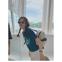 프린팅반팔티셔츠 뒤집게 골목 맟춤제작 요일 도전함 무겁지 않다 양상 숏 아메카지스타일 블러킹 플라워 2640821293