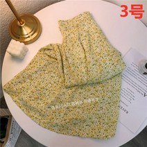 듀엘스커트 스커트 S3XL 여성 여름 통기성 쉬폰 복고풍 달콤한 숙녀 하단 캐주얼 인쇄 모든 경기 휴일 세련된 195958