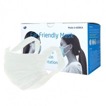 [500매] 레이 귀 편한 마스크 RAY Ear Friendly Mask 대형 화이트 칼국수끈 (여성용)